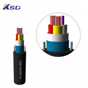 Composite/Hybrid Fiber Optic Cable GDXTW