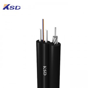 Outdoor FTTH Self-supporting Bow-type Drop Cable With 7 Stranded Steel Wire