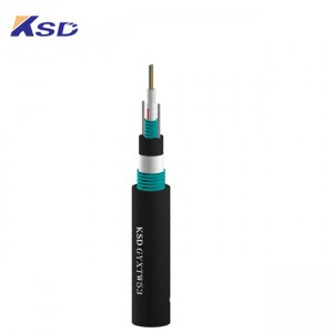 GYXTW53 Armored Central Loose Tube Direct Buried Fiber Cable