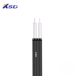 FTTH Double-Fly Indoor Cable 2 Core Drop Optical Fiber Cable With G652D G657A Fiber