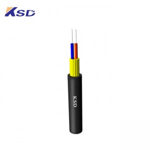 2 core FTTH Round access Optical fiber cable with 7X3.0MM Steel stranded messenger wire