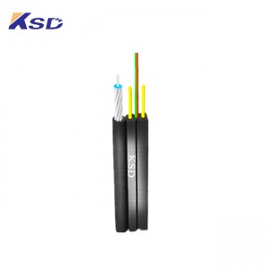 2 Cores FTTH Bow Type Drop Cable GJYXFCH Self Supporting Flame Retardant